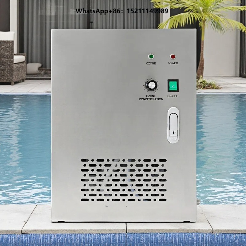 Ozone Generator Water Purifier 10G - เครื่องผลิตโอโซนสำหรับน้ำในสระ Flygoo Ozonaqua Air Feed พร้อมปั๊มลมในตัว