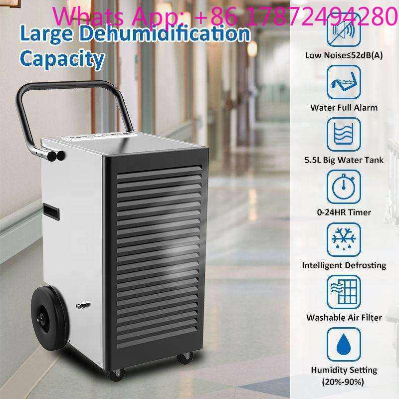 Commercial Dehumidifier 50L Industrial - เครื่องลดความชื้นแบบดูดความชื้น 50 ลิตร/วัน สำหรับเชิงพาณิชย์ อุตสาหกรรม และแบบพกพา