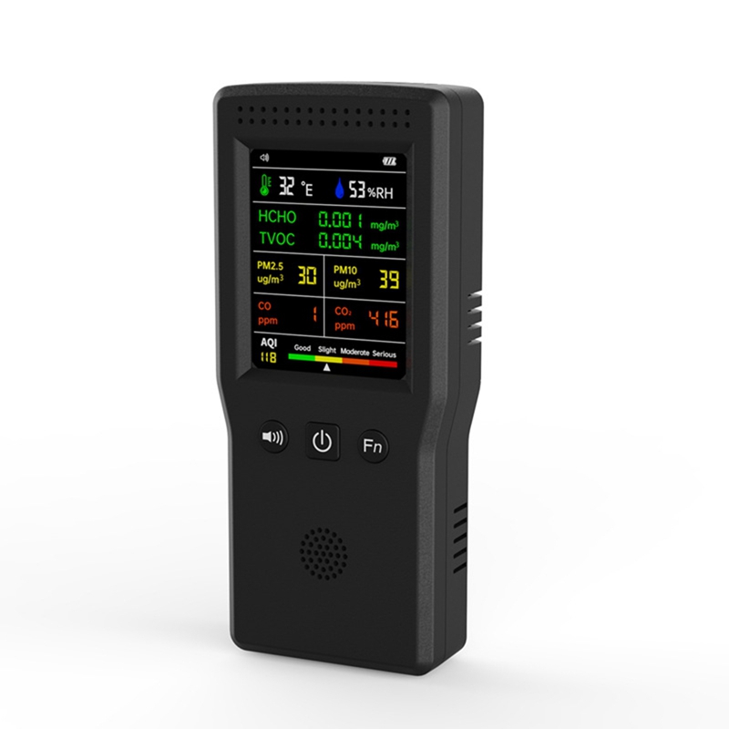 ● เครื่องตรวจวัดคุณภาพอากาศแบบ - Air Quality Monitor Co2 Pm2.5 Tvoc บทวิจารณ์และราคา