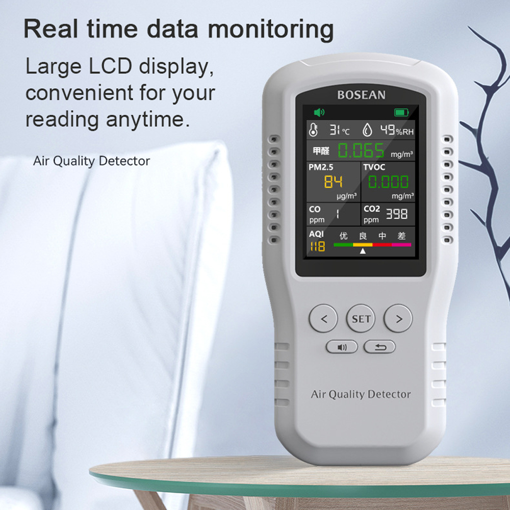 Hcho TVOC เครื่องตรวจวัดคุณภาพ - Air Quality Monitor Co2 Pm2.5 Tvoc บทวิจารณ์และราคา