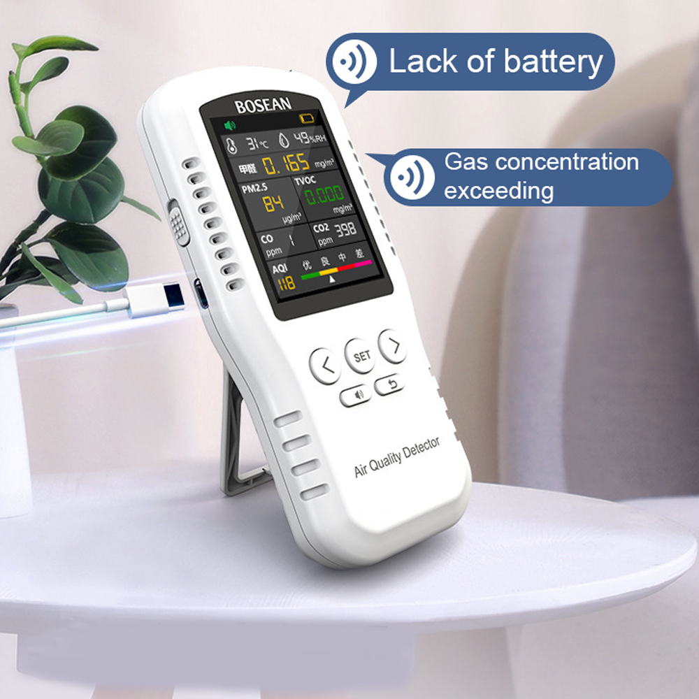 Hcho TVOC เครื่องตรวจวัดคุณภาพ - Air Quality Monitor Co2 Pm2.5 Tvoc บทวิจารณ์และราคา