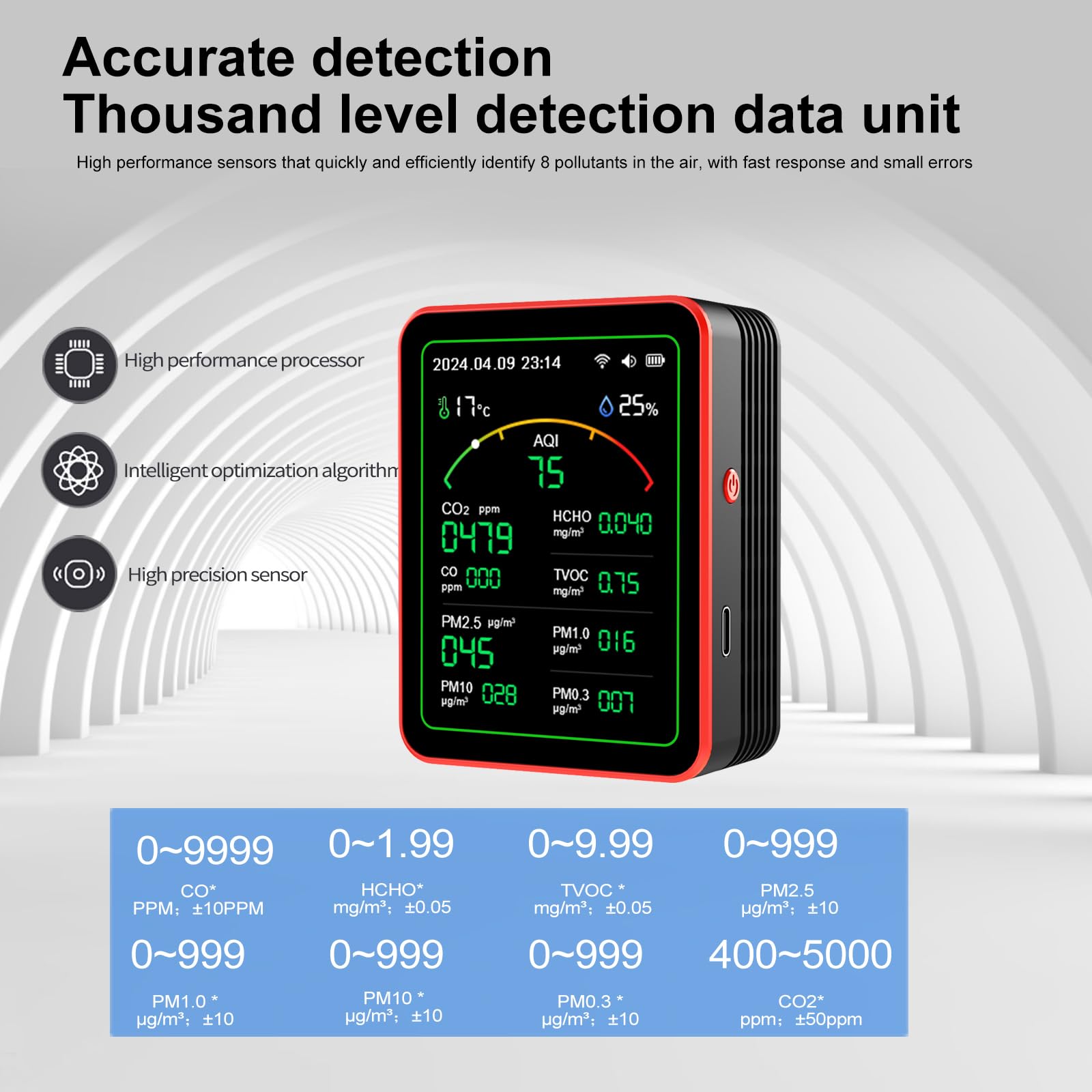 Smart Life 15 in 1 Air คุณภาพ  - Air Quality Monitor Co2 Pm2.5 Tvoc บทวิจารณ์และราคา