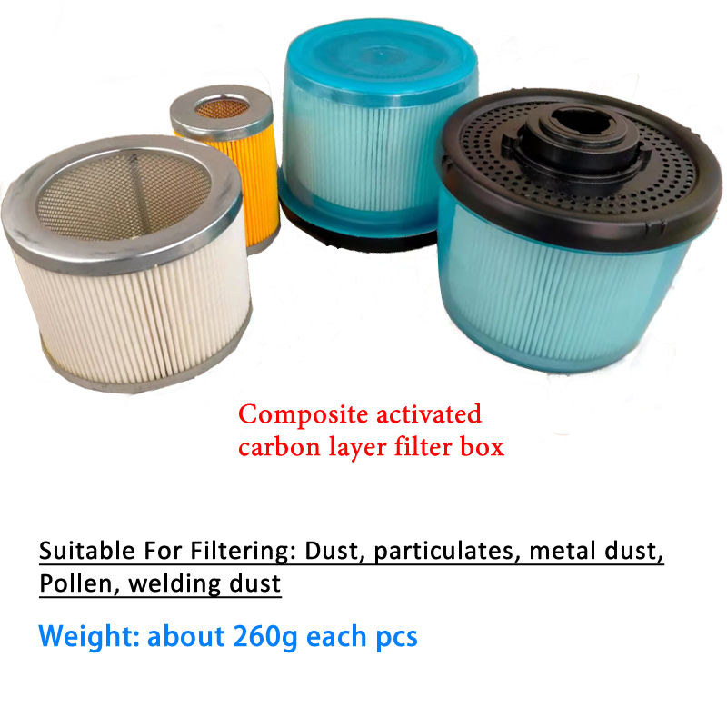 2ชิ้นคอมโพสิตถ่านกัมมันต์ BOX  - Activated Carbon Air Filter Canister บทวิจารณ์และราคา