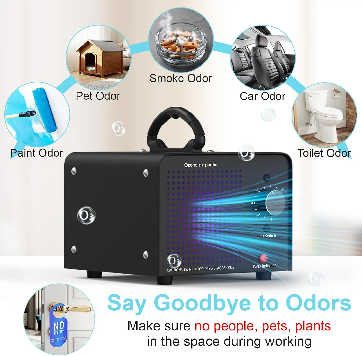 เครื่องผลิตโอโซนสำหรับการขนส่ง - Industrial Ozone Machine Air Purifier บทวิจารณ์และราคา