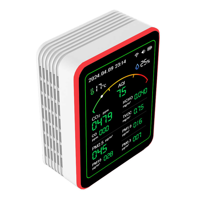 เครื่องตรวจสอบคุณภาพอากาศภายใน - Air Quality Monitor Co2 Pm2.5 Tvoc บทวิจารณ์และราคา