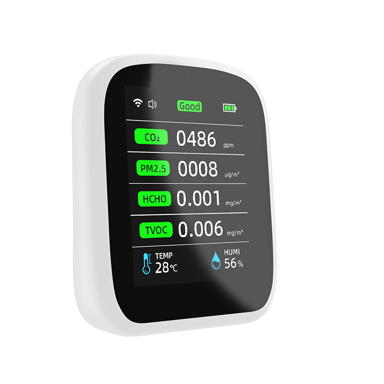 เครื่องตรวจวัดคุณภาพอากาศ 8 in - Air Quality Monitor Co2 Pm2.5 Tvoc บทวิจารณ์และราคา